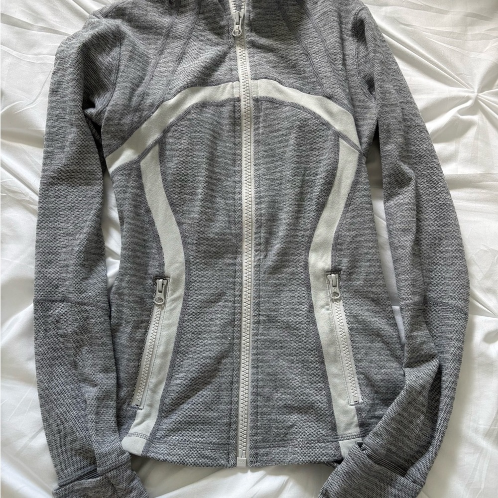 lululemon athletica Gray and Cream Ski Jacket